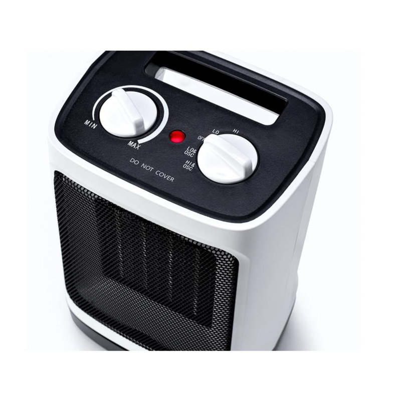 Perfect Aire 1500W White Ceramic Electric Space Heater with Thermostat