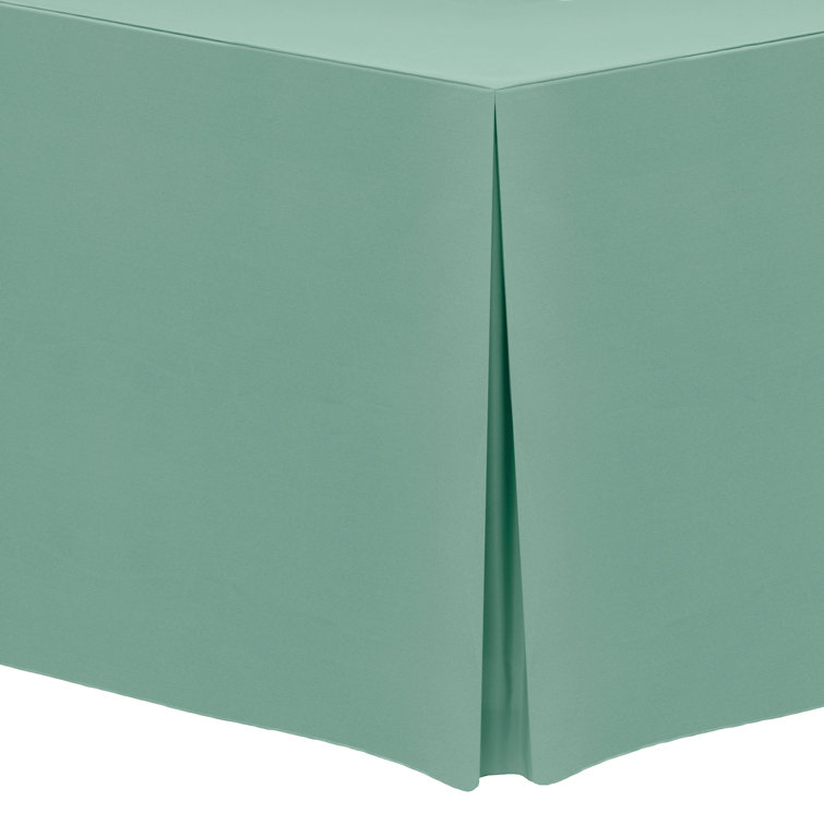 Ultimate Textile Fitted Polyester Tablecloth Rectangular Tables