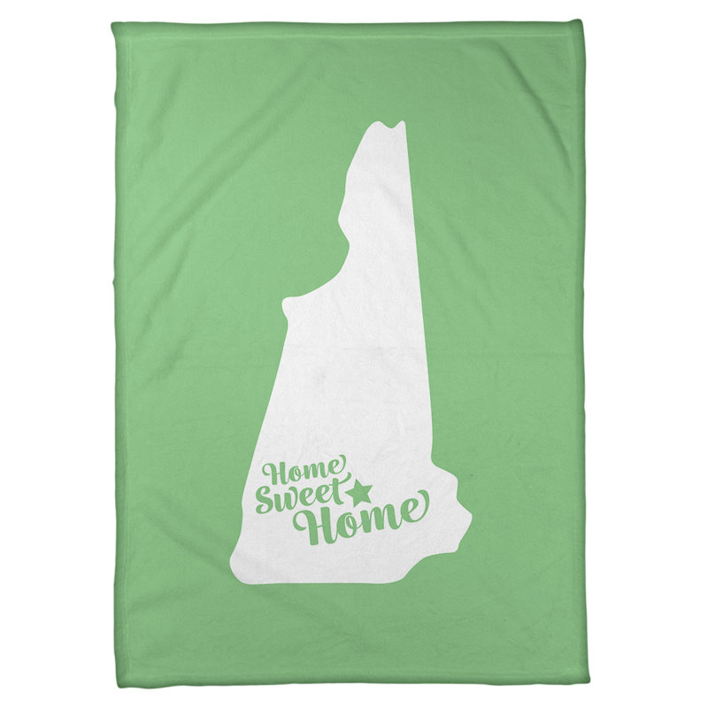 Sewn Throw Blanket, 62.5" W x 82.5" L, Green