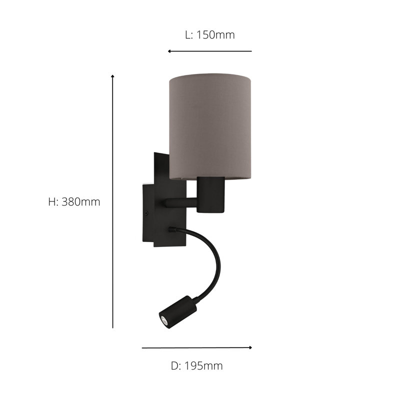 Bedsworth Steel LED Armed Sconce