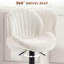 Swivel Upholstered Adjustable Height Counter Stool-2091506212