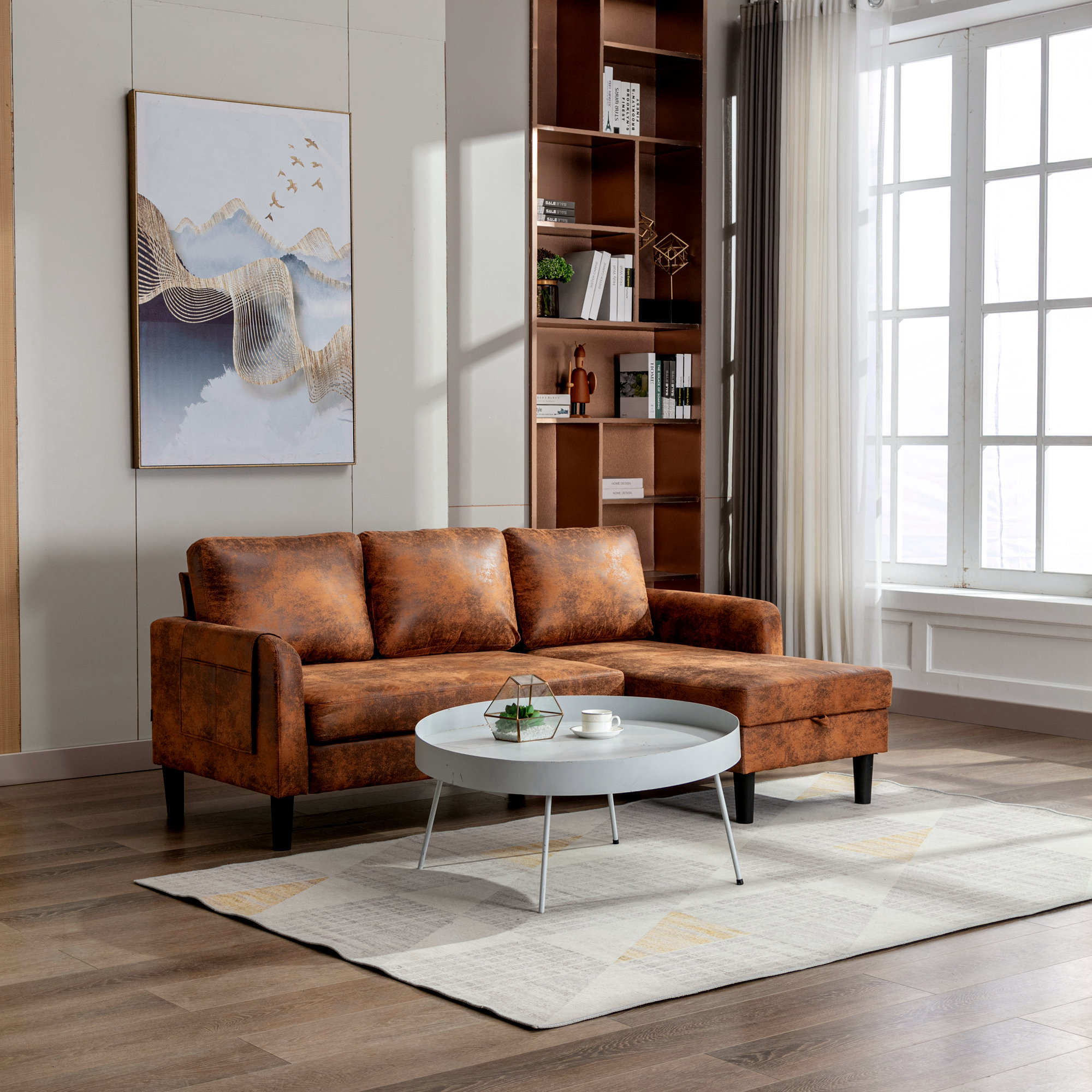 Wayfair leather sectionals on shop sale