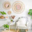 Rattan Flat Wall Mirror