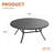 60" Round Metal Patio Dining Table-1876241707