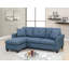Canapé modulaire 2 pièces en bleu