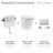 Fantome H Concealed Toilet Tank Carrier System With Top Flush For Back-To-Wall Toilet