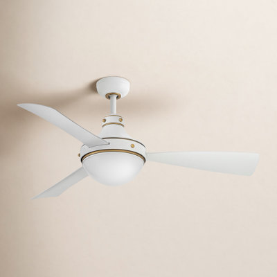 Burghard 50'' 3 Blade Ceiling Fan with LED Light Kit