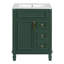 Meuble-lavabo 24 po avec lavabo en céramique, petite armoire de salle de bain moderne, 2 tiroirs et tablette réglable-1960271876-1960271877