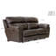  Canapé inclinable avec accoudoirs coussinés en cuir véritable l 90,5 po Cassidle