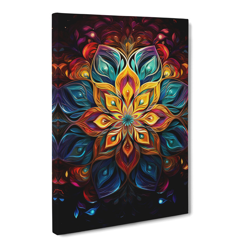 Mandala Abstract No.2 - No Frame Print, 50cm H x 35cm W x 3cm D