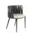 Tyrone Woven Strap Dining Arm Chair Set with Weave Design and Sleek Metal Frame-1347533726-1347534026