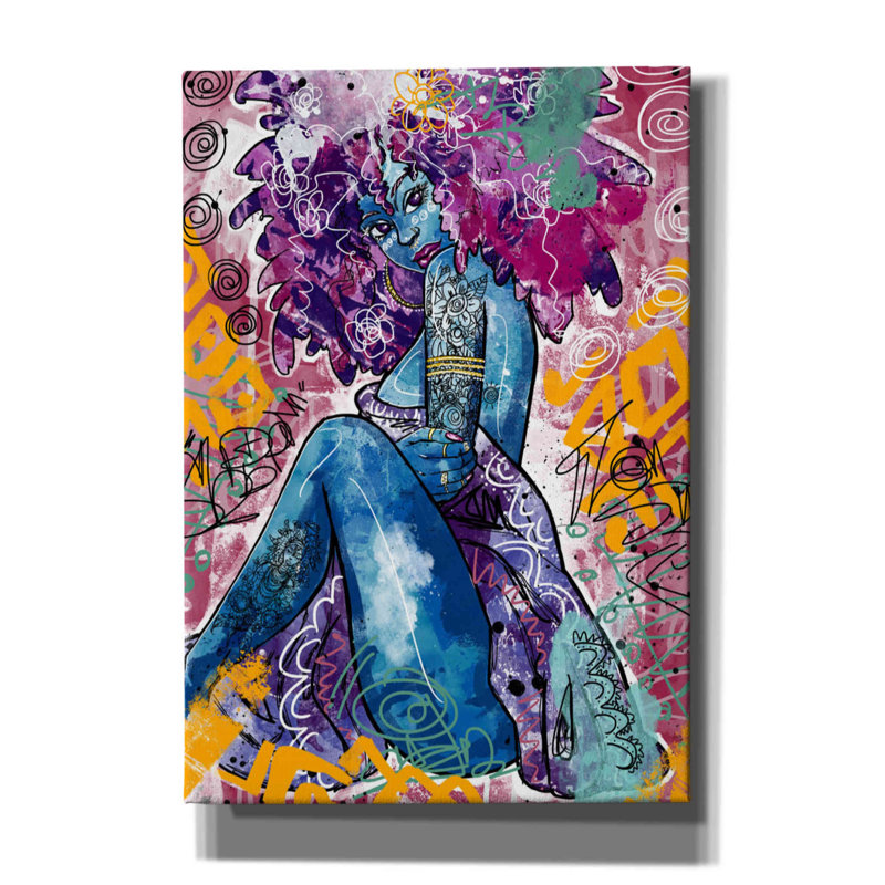 «Lfe» par Justin Copeland, art mural sur toile, H 26 po x l 18 po x P 0,75 po