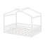 Structure de lit en bois avec clôture-1053917441
