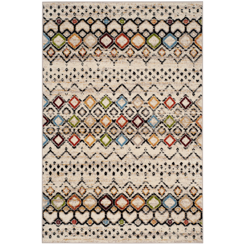 Aird Performance Southwestern Rug, Rectangle 5'1" x 7'6",   Ivory/Multi
