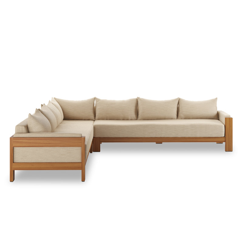 Greycin 128" Wide Patio Sectional