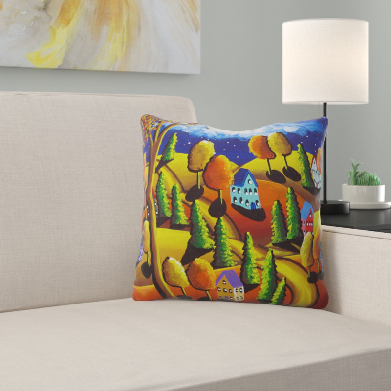 Coussin automne night Renie Britenbucher, 16 po x 16 po