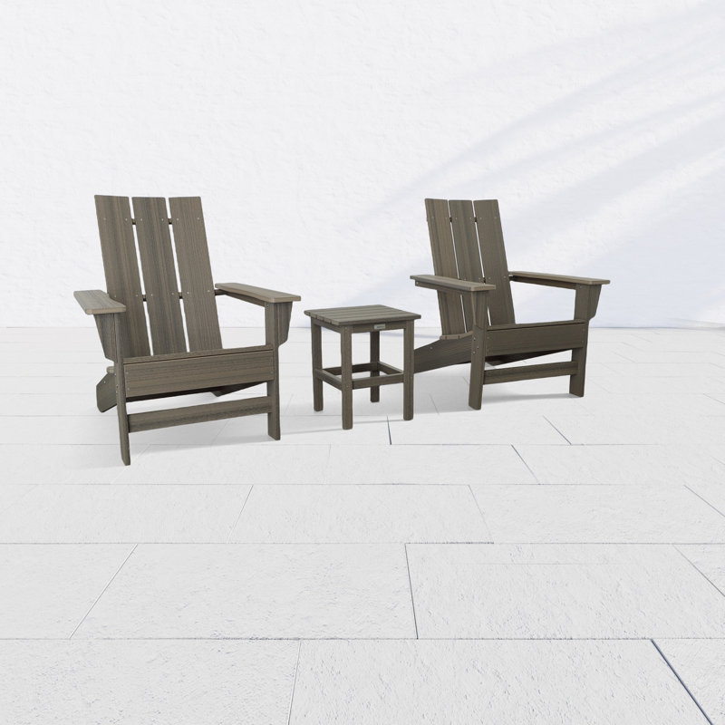 Ensemble de chaises Aria Adirondack - gris bord de mer