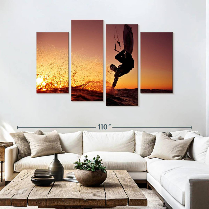 Sireci Sundown Kitesurfing, 54" H x 84" W