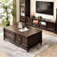 Table basse en pin de qualité-106299670