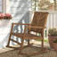 Chaise berçante en bois massif Axton-87691030