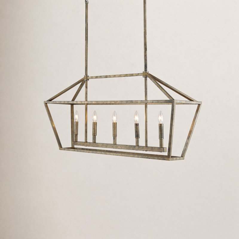 Glenhaven 5 - Light Kitchen Island Pendant, Vintage  Gold