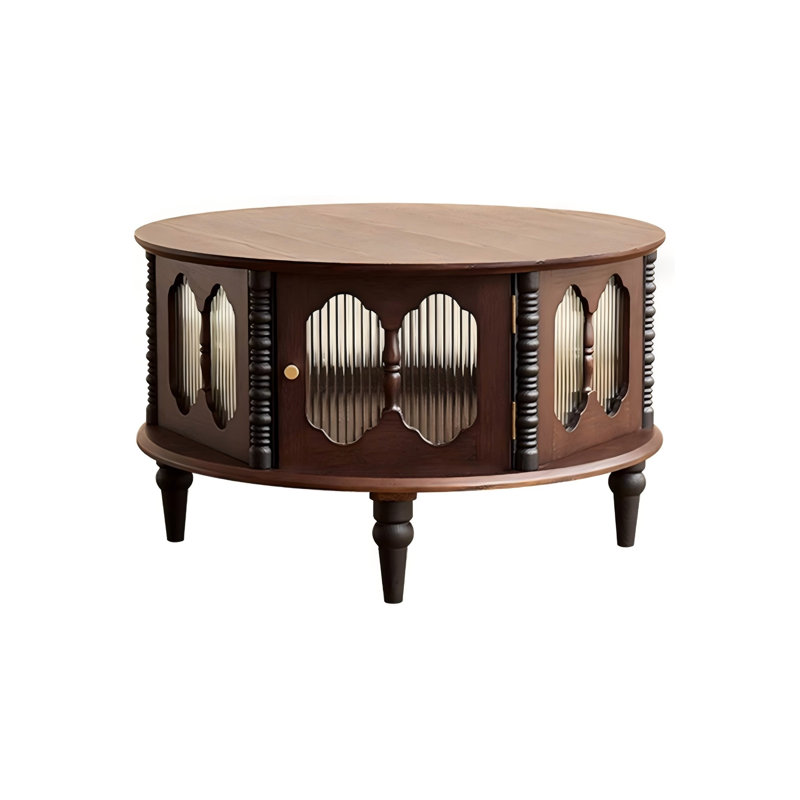 31.5"Vintage Solid Wood Coffee Table
