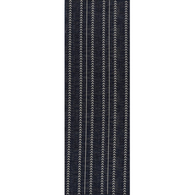 Tapis rayé bleu marine intérieur / extérieur Joey