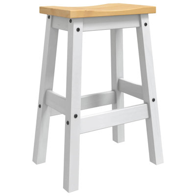 Bar Stool with Solid Wood Frame