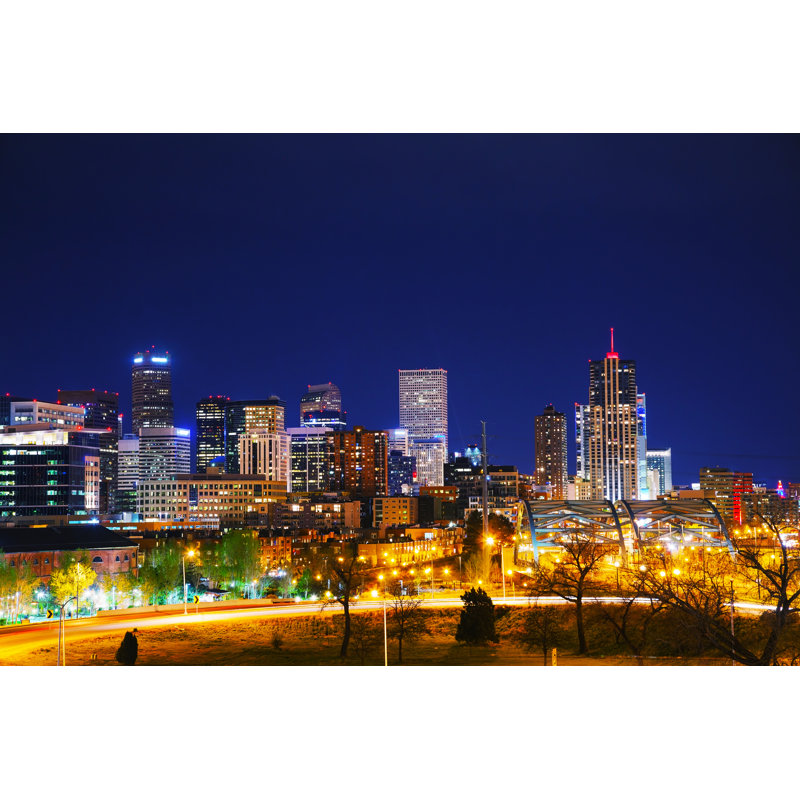 Downtown Denver, Colorado by AndreyKrav - Wrapped Canvas Print, 30cm H x 46cm W