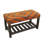 Wool Upholstered Storage Bench