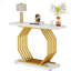 Console Table, Narrow Table With Metal Base, Modern Accent Table For Living Room, Hallway, Foyer