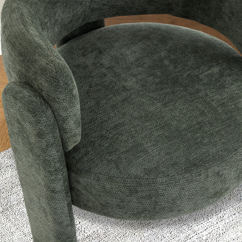 Fauteuil d'appoint en chenille 32,68 po, Vert