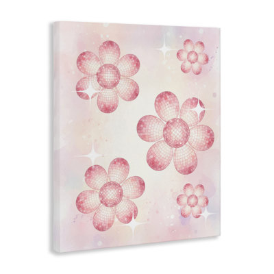 Disco Ball Floral Patterns Canvas, design by Lil' Rue
