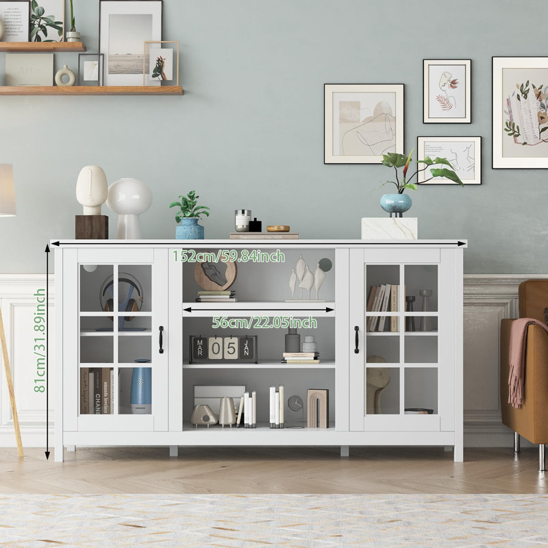 Unfinished Accent Cabinet with Fireplace Included, White