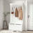 Entryway Bench With Standing Coat Rack, Hall Tree With Shoe Storage Bench, Entryway Organizer With 5 Hooks