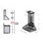 Hotte murale à conduit professionnelle en acier inoxydable avec moulure couronnée ZLINE 36 po. ZLINE