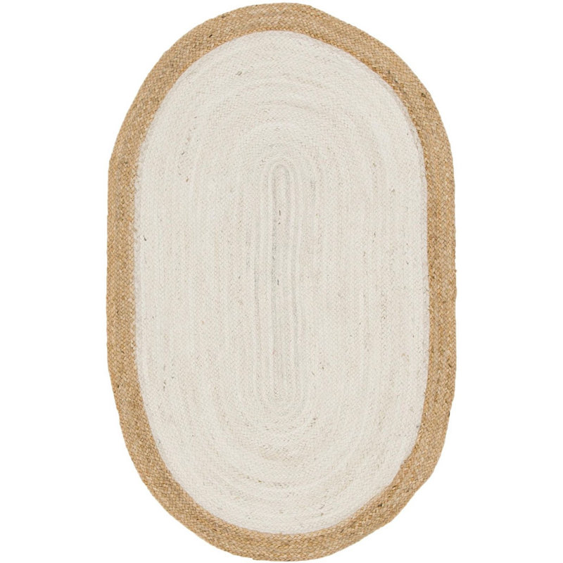 Tapis tressé à la main Ayako Southwestern, Ovale 3 pi 3 po x 5 pi