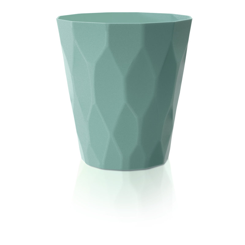 Shery Pot Planter, 16 cm H x 13 cm W x 13 cm D, Stone Grey