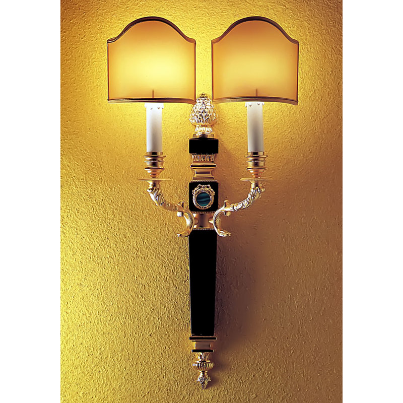 2 - Light Dimmable Armed Sconce