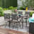 Alyne 4 - Person Patio Dining Set with Rectangular Table , Cushions Included