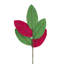 Ensemble de 12 vaporisateurs de feuilles de magnolia 23,5 po - vert / rouge