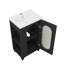 Armoire de meuble-lavabo contemporaine 20 po avec porte en verre et tablette réglable-1094196103