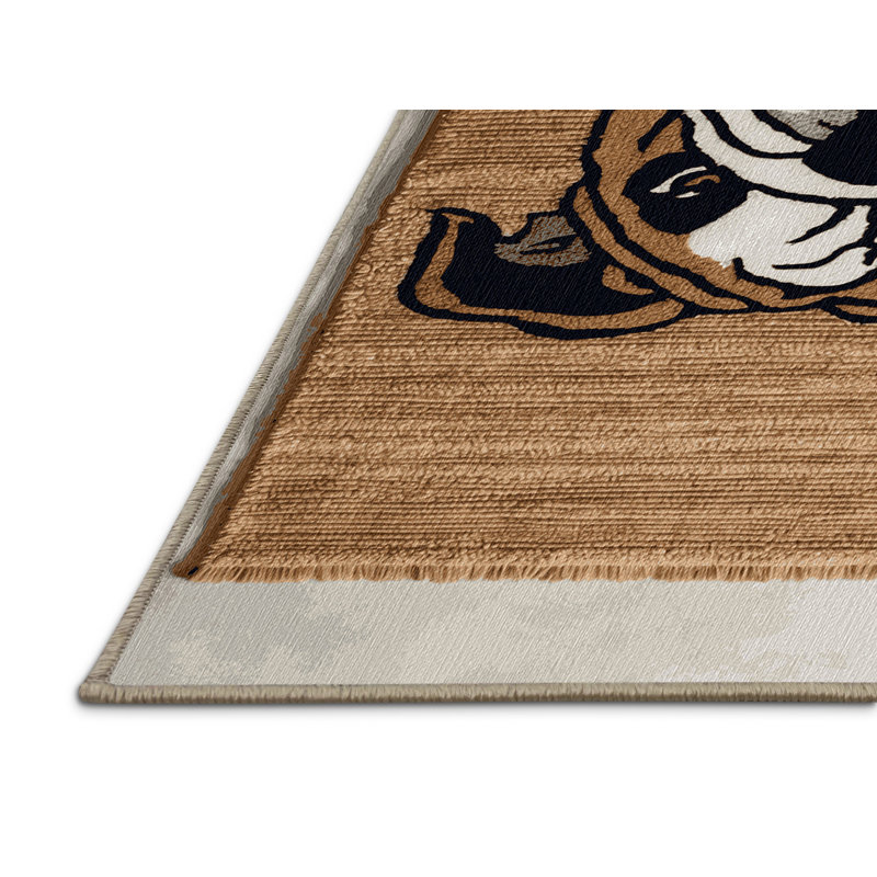 Washable Bulldog Dogs Area Rug, Rectangle 7' x 9'
