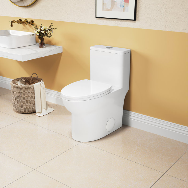 Toilette allongée une pièce à hauteur confort 1,1 / 1,6 GPF
