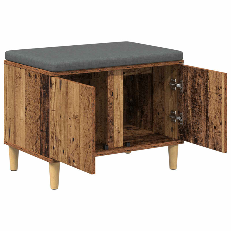 Storage Bench, 46cm H x 60cm W x 38cm D, Old Wood