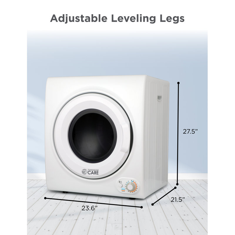 CCPDW Series Commercial Care 3.5 Cubic Feet Electric Dryer 120V Front Loading Dryer Machine Holds Up To 13.2 lbs