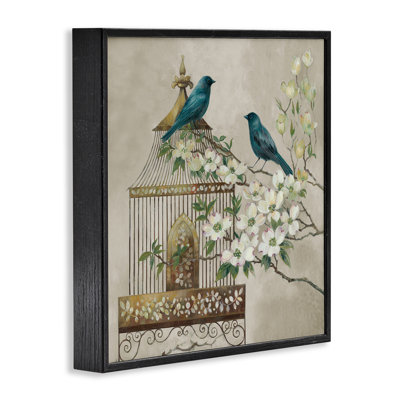 «Neutral Birdcage Menagerie», giclée par Elaine Vollherbst