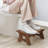 Teak Wood Toilet Stool 7'' Squatting Potty Stool for Adults & Kids Pooping Stool