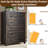 Farmhouse Wood Dresser - 5 Drawers, Versatile Storage-362426766