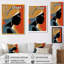 "Nubian graphique", orange I-575149330-575149334